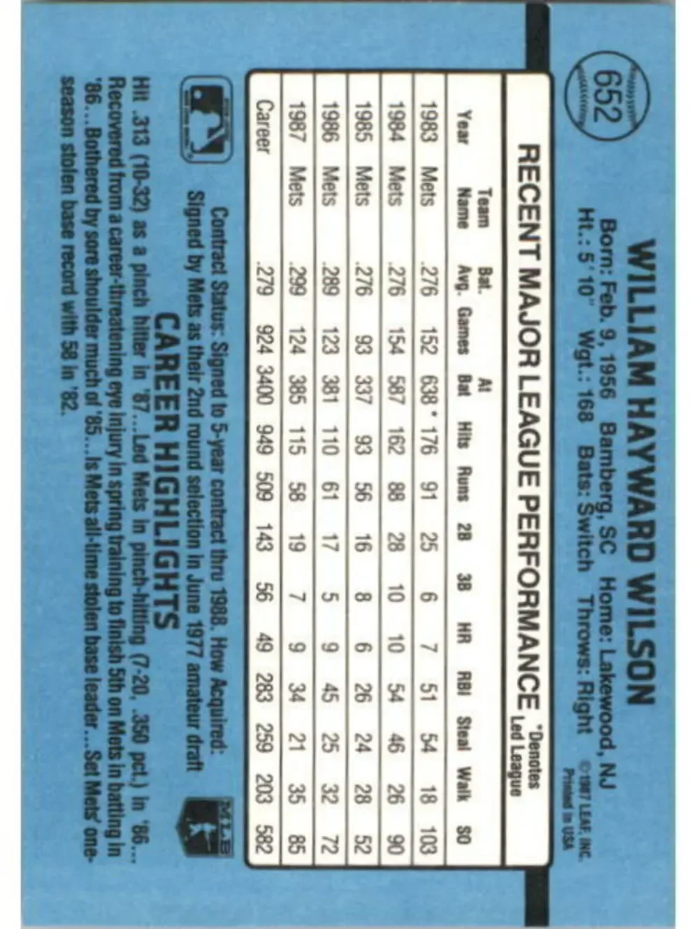 N/A 1988 mookie